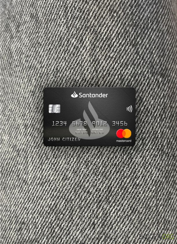 Royaume , Uni Santander bank mastercard photolook ,